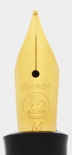 Pelikan M150 Fountain Pen - Old Style, Black Green, Gold Trim
